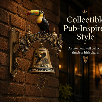 🍺Guinness Toucan Cast Iron Door Bell