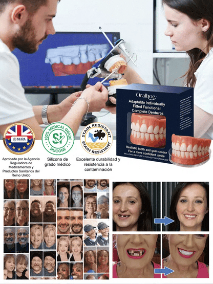 🔥Gran Oferta -📢Juego de prótesis dentales funcionales completas