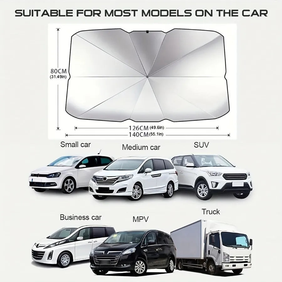 🌊2026 Summer Hot Sale-💥2026 Foldable Anti-UV Windshield Sunshade