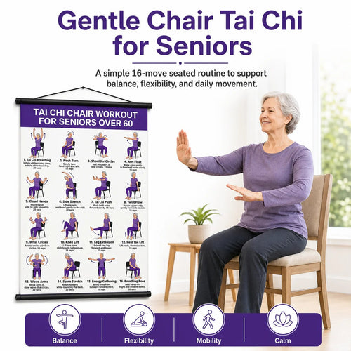 🔥Tai Chi Chair Workout Chart for Seniors