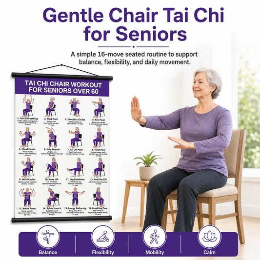 🔥Tai Chi Chair Workout Chart for Seniors