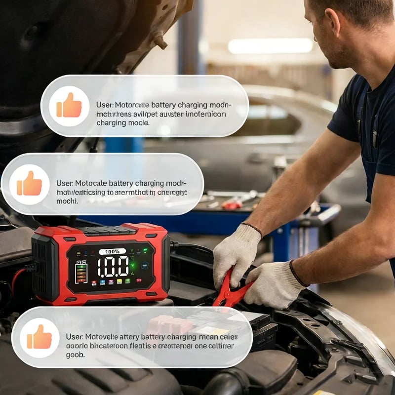 ⏳Time-Limited Special⏰12V 6A Smart Car Battery Charger – Pulse Repair Technology, Auto Maintain & Desulfation⚡