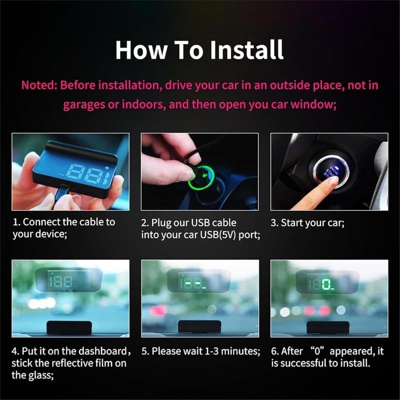 🔥New 2026 Model🚗 GPS Head-Up Display Speedometer – Digital HUD for Cars, Trucks & Motorcycles