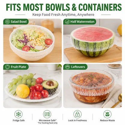 🔥 Hot Sale🔥 100PCS Disposable Stretch Food Covers for Bowls & Plates