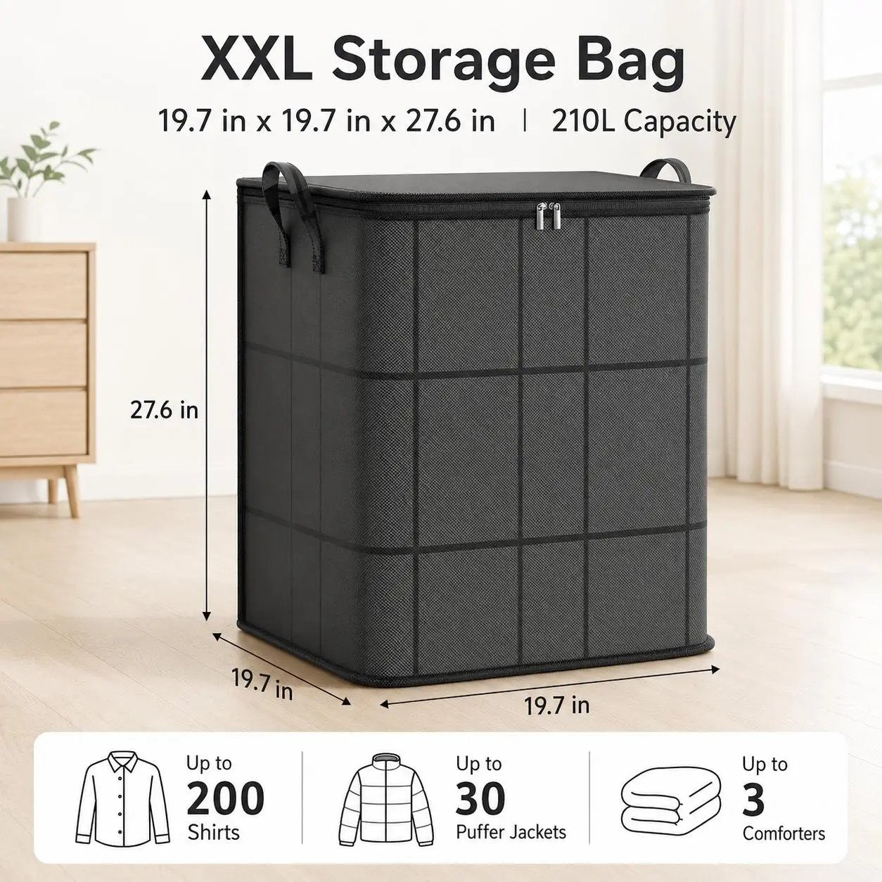 📦Oversized Storage Tote.For Blankets & More