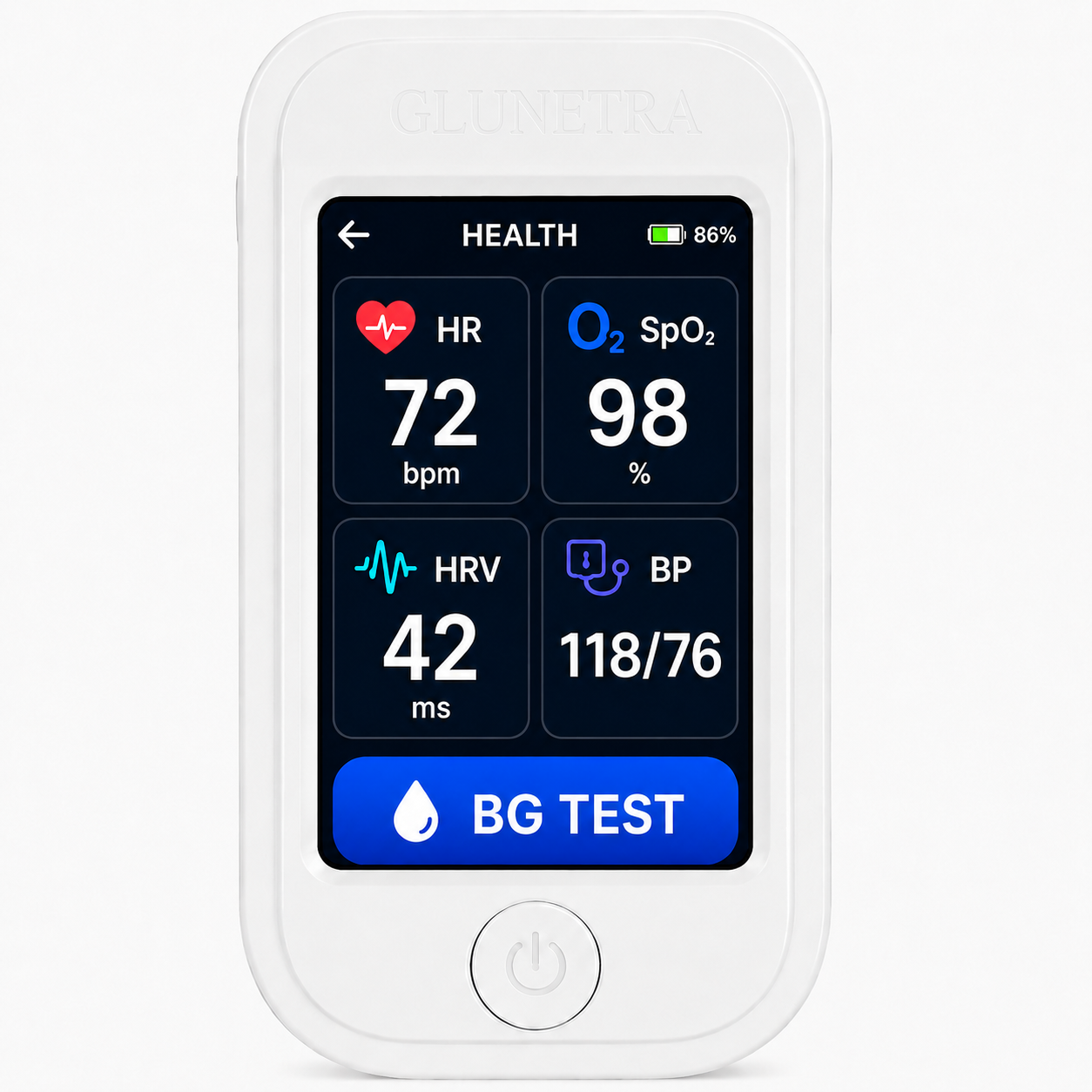 🩺 GLUNETRATM G5 Non-Invasive Glucose & Health Monitor | 🩸 No Finger Pricks Blood Sugar Monitoring Device  | ✅ ADA Licensed Product