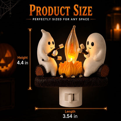 🔥Halloween lights✨Ghost Campfire Night Light