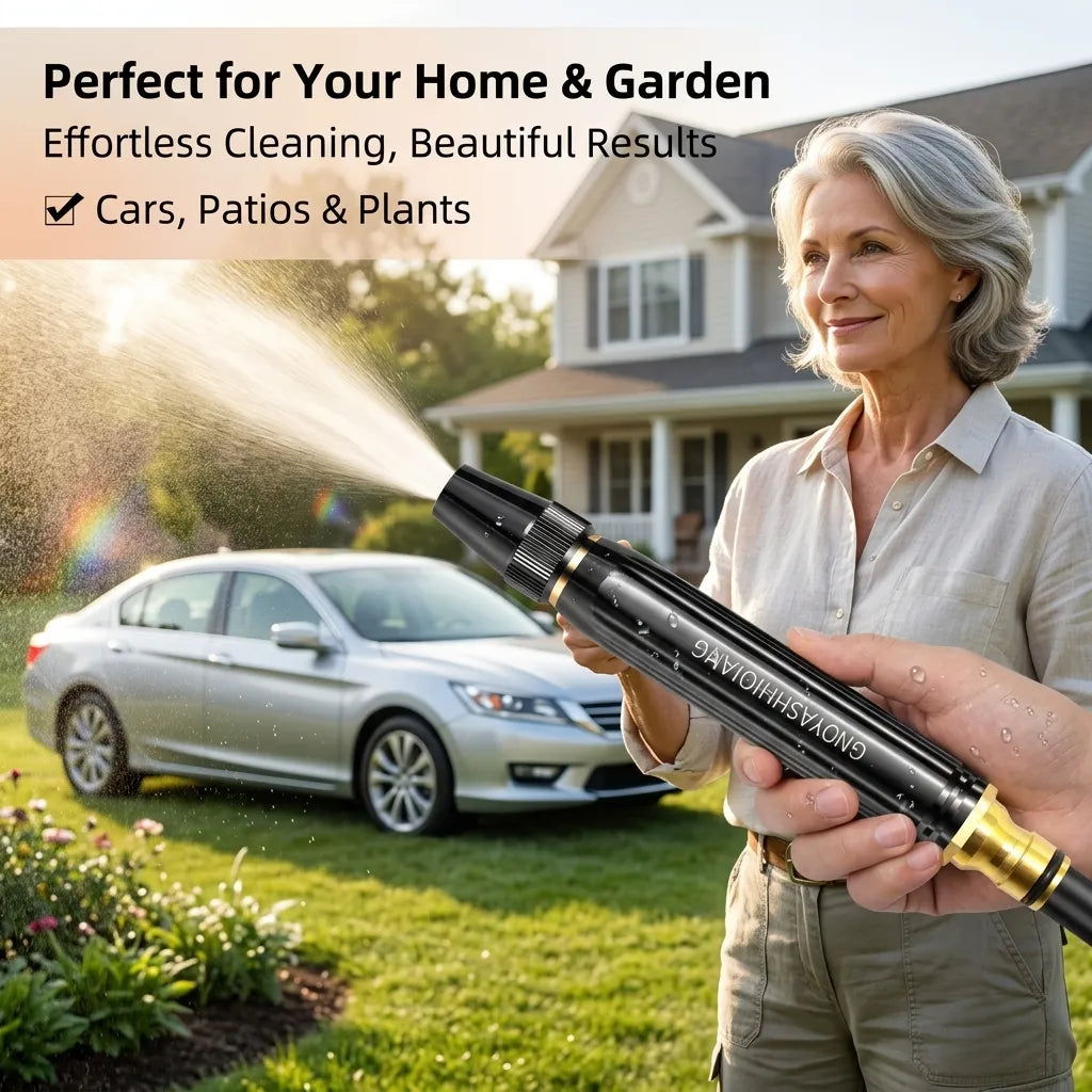 💦🚿High-Pressure Power Washer for Car & Garden! 💦🚗 10X Power Boost | 8 Spray Modes | Heavy-Duty Metal Body