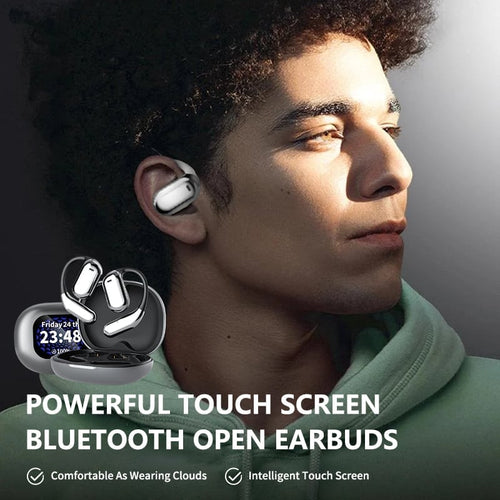 🔥 Bluetooth 5.4 Open-Ear AI Translation Earbuds – Clear Calls, Voice Recording & IPX5 Waterproof