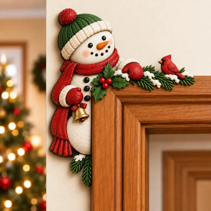 🎅Christmas Peekaboo Door Frame Corner Decor – 3D Holiday Character Decoration🎅