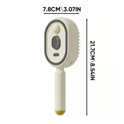 3-in-1 Electric MistDetangling Brush for Frizz& Scalp Massage