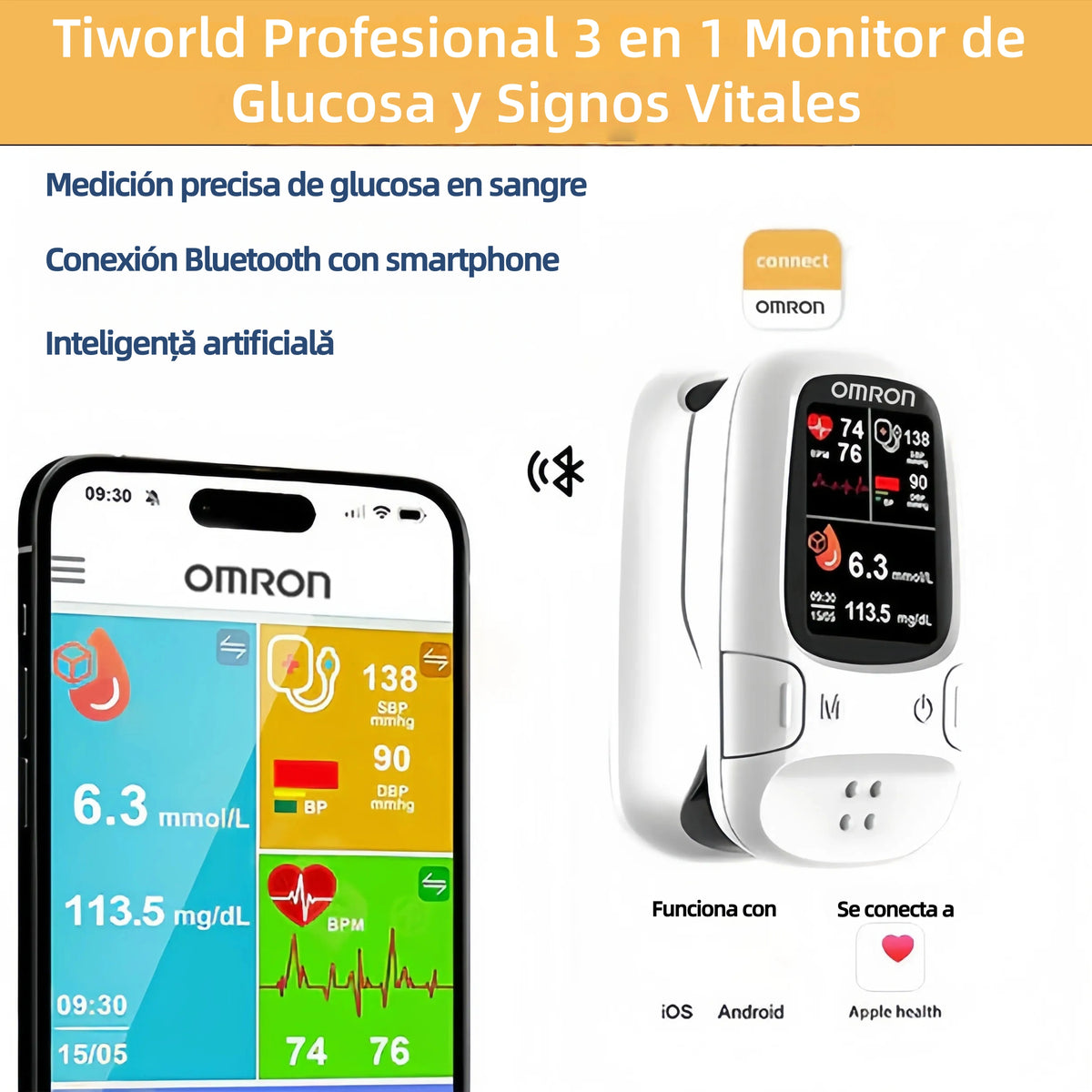 🔥 Omron™ 2026: Mide tu glucosa en 5s, sin pinchazos y sin dolor ✨
