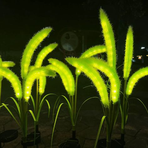 🔥 For a limited time only: Buy 2, get 1 free 🌾 Solar garden light with ornamental grass design – Waterproof LED stake light for lawns, gardens, and patios