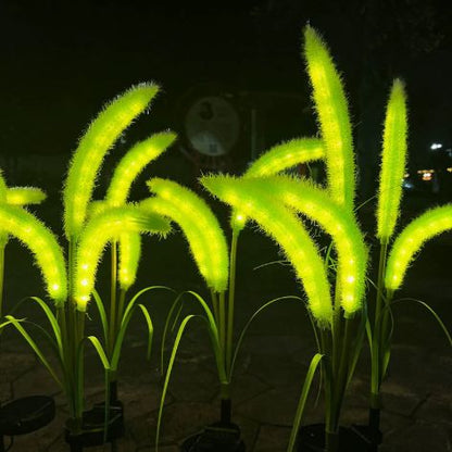 🔥 For a limited time only: Buy 2, get 1 free 🌾 Solar garden light with ornamental grass design – Waterproof LED stake light for lawns, gardens, and patios