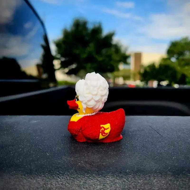 Dolly Duck - 3D Printed Collectible, Cute Desk & Car Decor🦆
