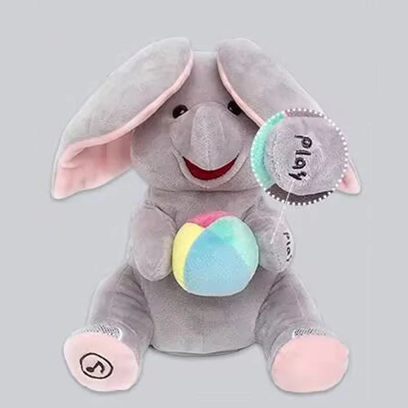 🎁Advanced AI companion doll🛒Cute Hide And Seek Elephant Plush Doll
