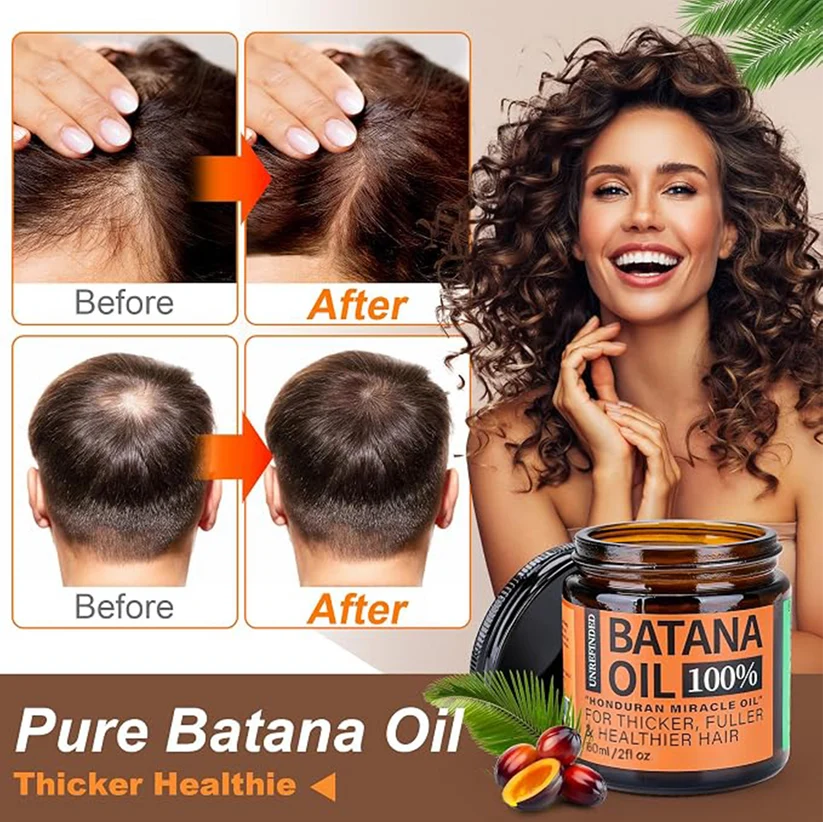 🔥LAST DAY 49%OFF🔥Batana Oil for Hair Growth,Raw Organic Batana Mask from Honduras🌱