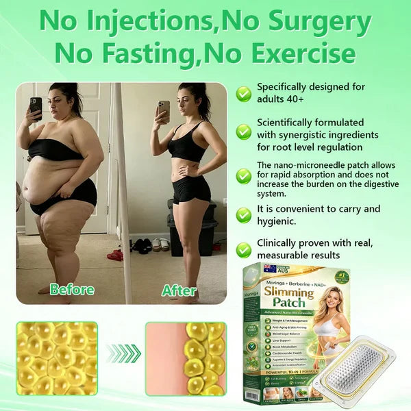 NEW 2026 UPGRADE🏆 Berberine Slimming Microneedle Patch | 10-in-1 Weight Management Support