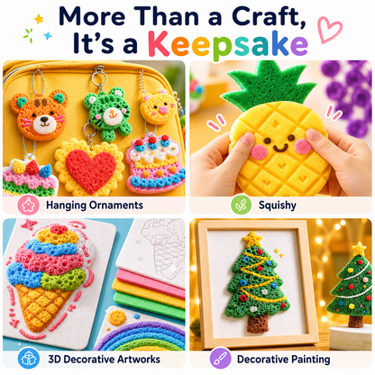 🖍️ 🎁Magic Puffy Bubble Pens, Heat Activated Popcorn Pens DIY 3D Art Marker for Kids Crafts🔮