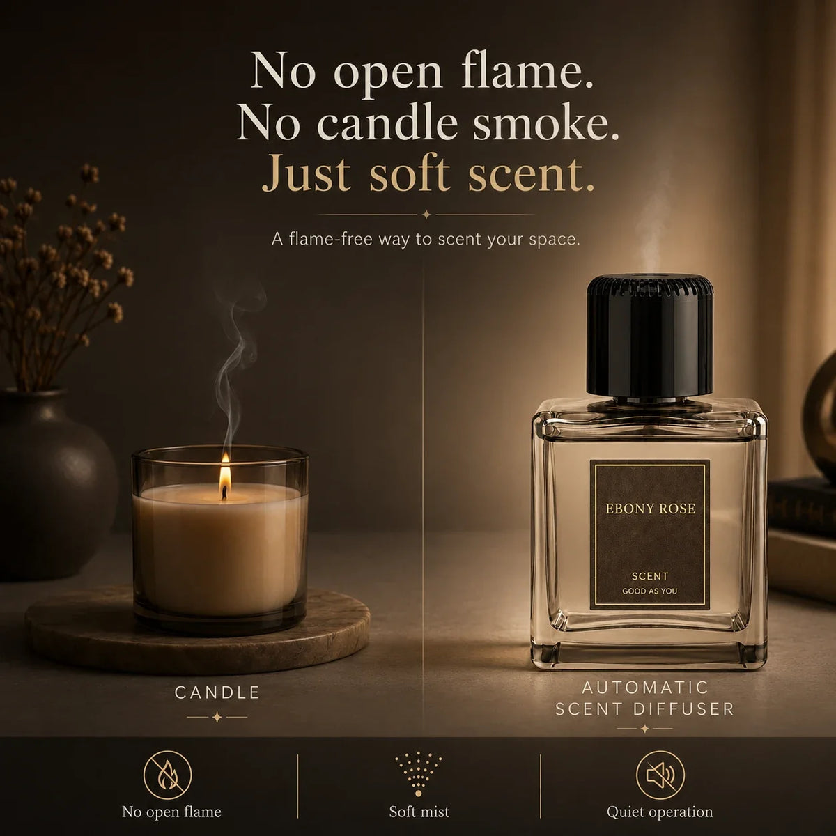 💨Beautiful design. Effortless scent. A better home experience.🏠Plume Automatic Scent Diffuser