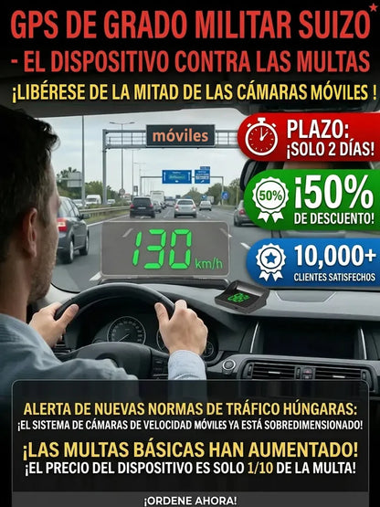 Proyector digital HUD de velocidad GPS para automóvil