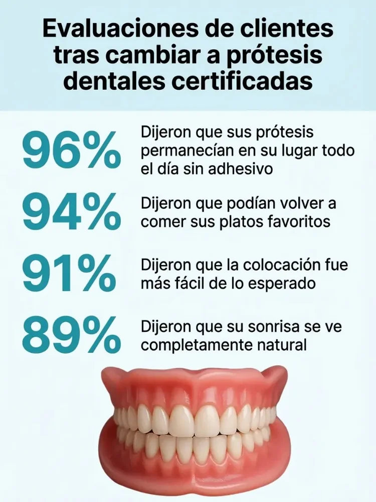Set de dentaduras completas superior e inferior Sonrisa Confiada