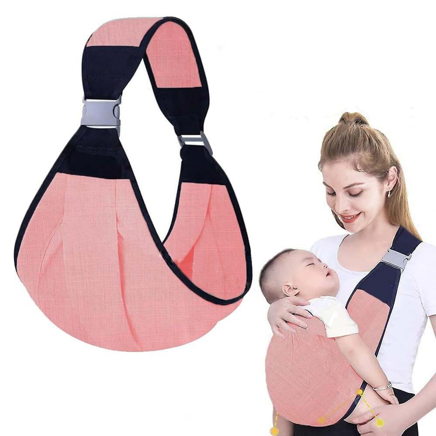 Infant Baby Carrier - Adjustable Baby Sling for Newborn to Toddler - Ergonomic 3D Mesh Baby Wraps Carrier - Breathable & Lightweight for 0-36 Months Baby (Green)