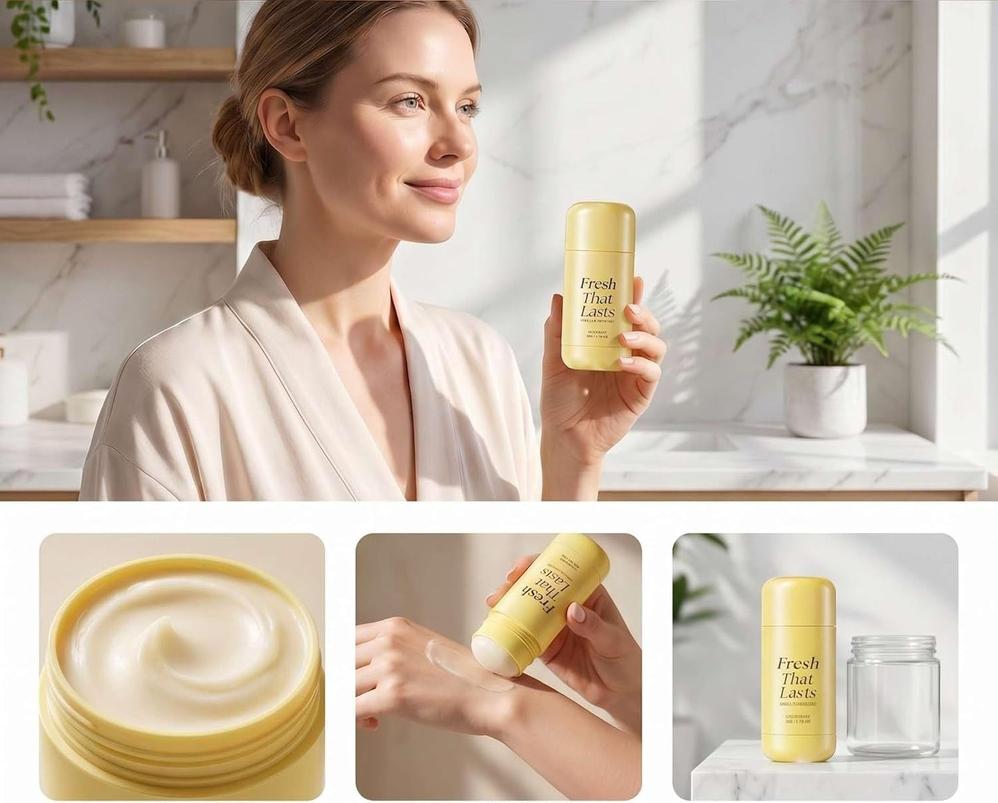Deodorant & Antiperspirant Balm – Vanilla & Pistachio