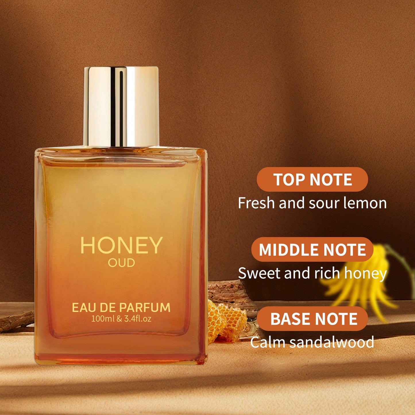 🎁Sales of 50k+ and Exclusive Offer - 49% OFF 🍊Luxury Honey Oud Unisex Eau De Perfume (100ml)
