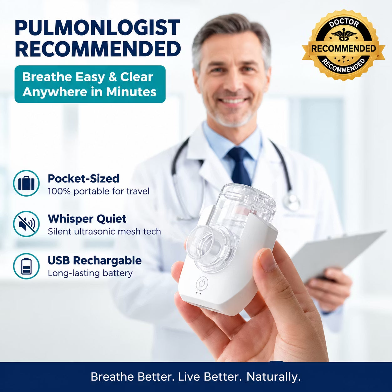 Evysu™ NebulizerDon’t Let Breathing Problems Keep You From Going Anywhere.