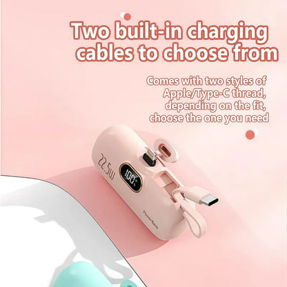 22.5W Fast Charging Capsule Power Bank