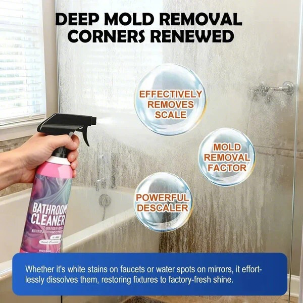 🌟🌟 Bathroom Cleaner: Sparkle in Seconds, No Harsh Fumes