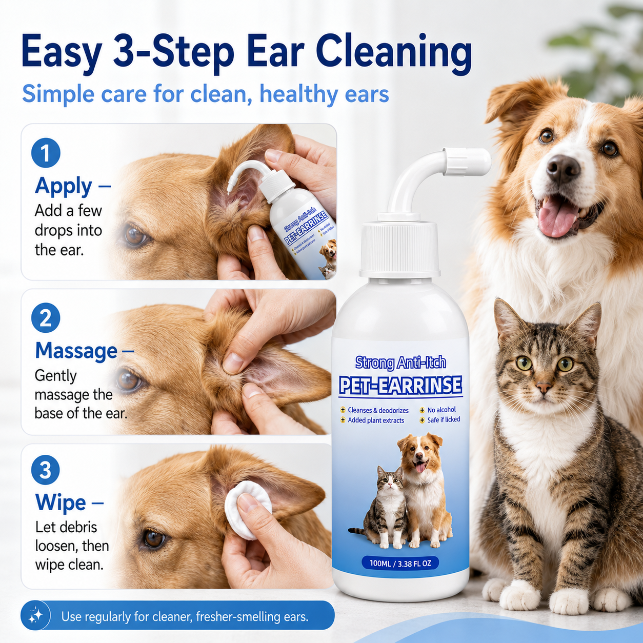 👩‍⚕️Muwix® Pet Ear Cleansing Solution