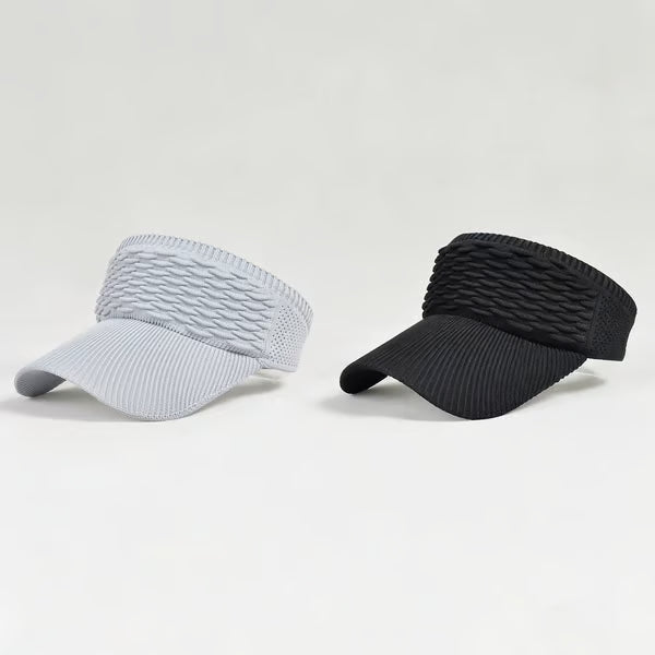 2-Pack Women's High Ponytail Sun Visor Hats