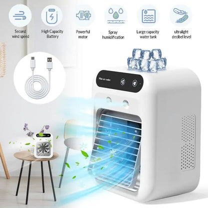 ❄️Portable Air Conditioners, 3-In-1 Cooling Fan with 2-Speed Mist Fan