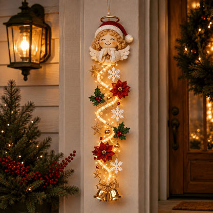 ⏳ Last day! 49% OFF – 🎅MerryCascadeTM Glowing Christmas Door Hanger
