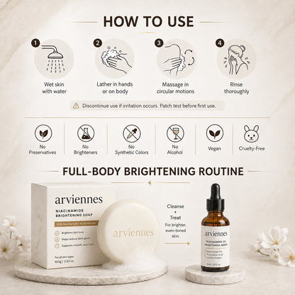 Niacinamide Skin Brightening Soap melasma dark spots freckle