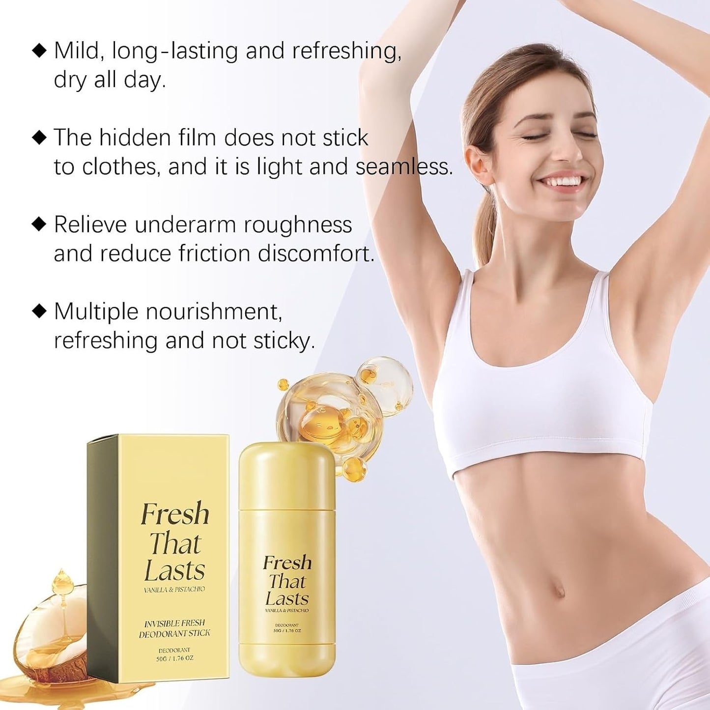 Deodorant & Antiperspirant Balm – Vanilla & Pistachio