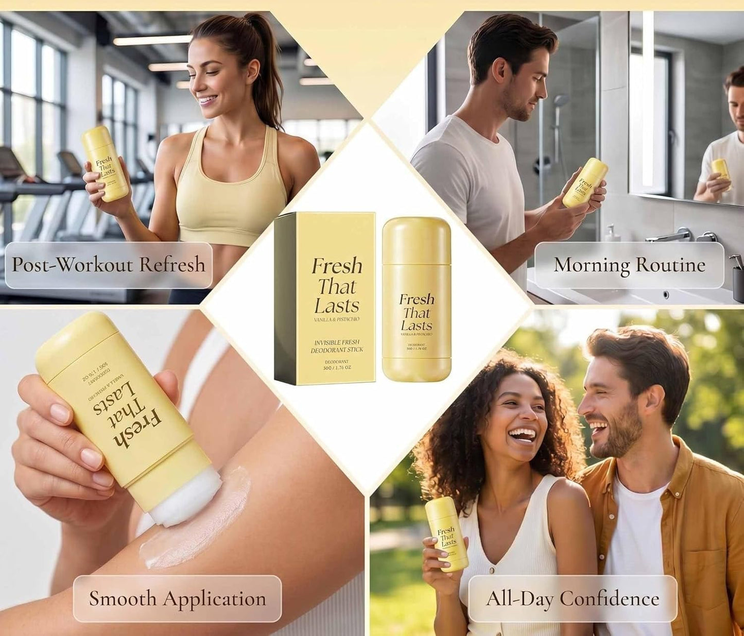 Deodorant & Antiperspirant Balm – Vanilla & Pistachio