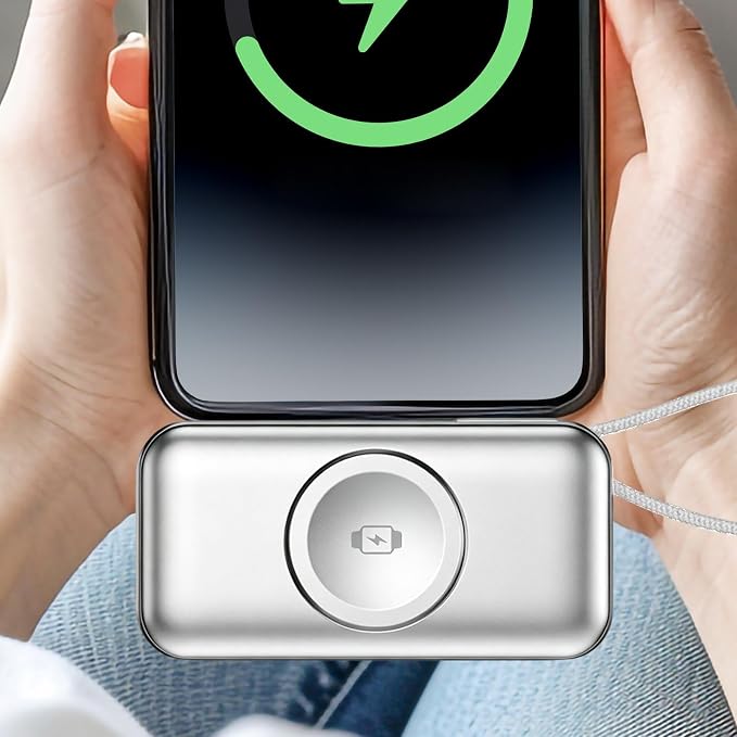 Portable Magnetic Earphone Charger Mini Battery Pack Fast Charging Case
