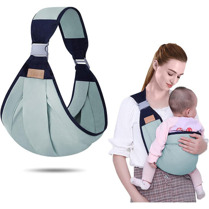 Infant Baby Carrier - Adjustable Baby Sling for Newborn to Toddler - Ergonomic 3D Mesh Baby Wraps Carrier - Breathable & Lightweight for 0-36 Months Baby (Green)