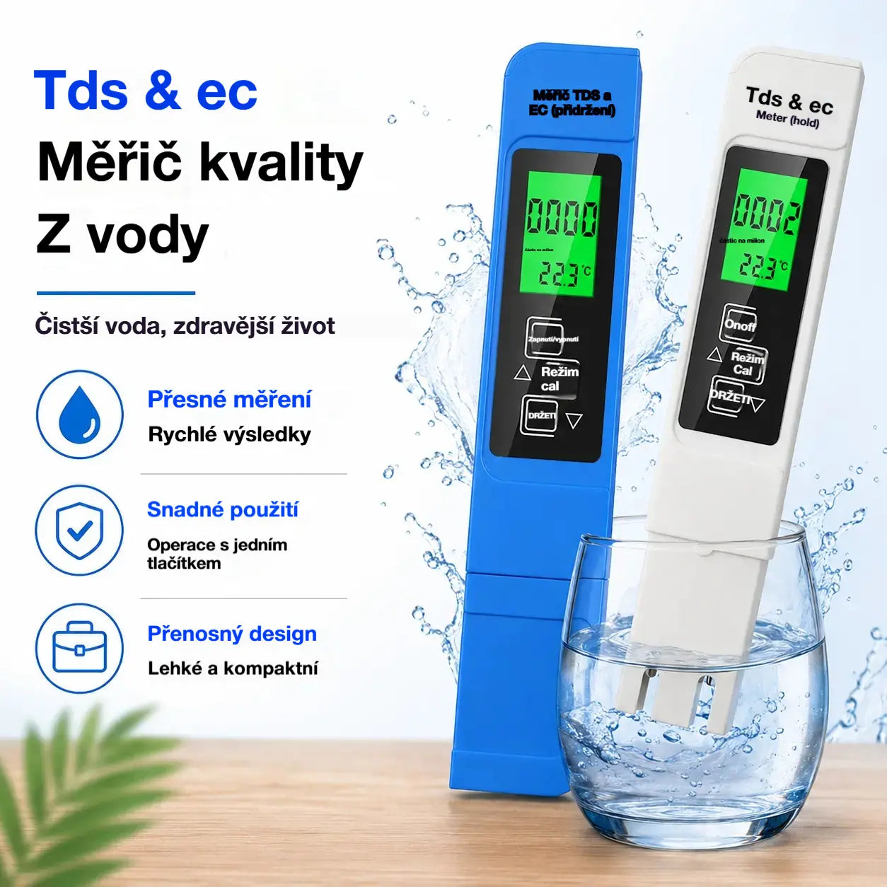 💧 3 in 1 TDS Water Quality Meter