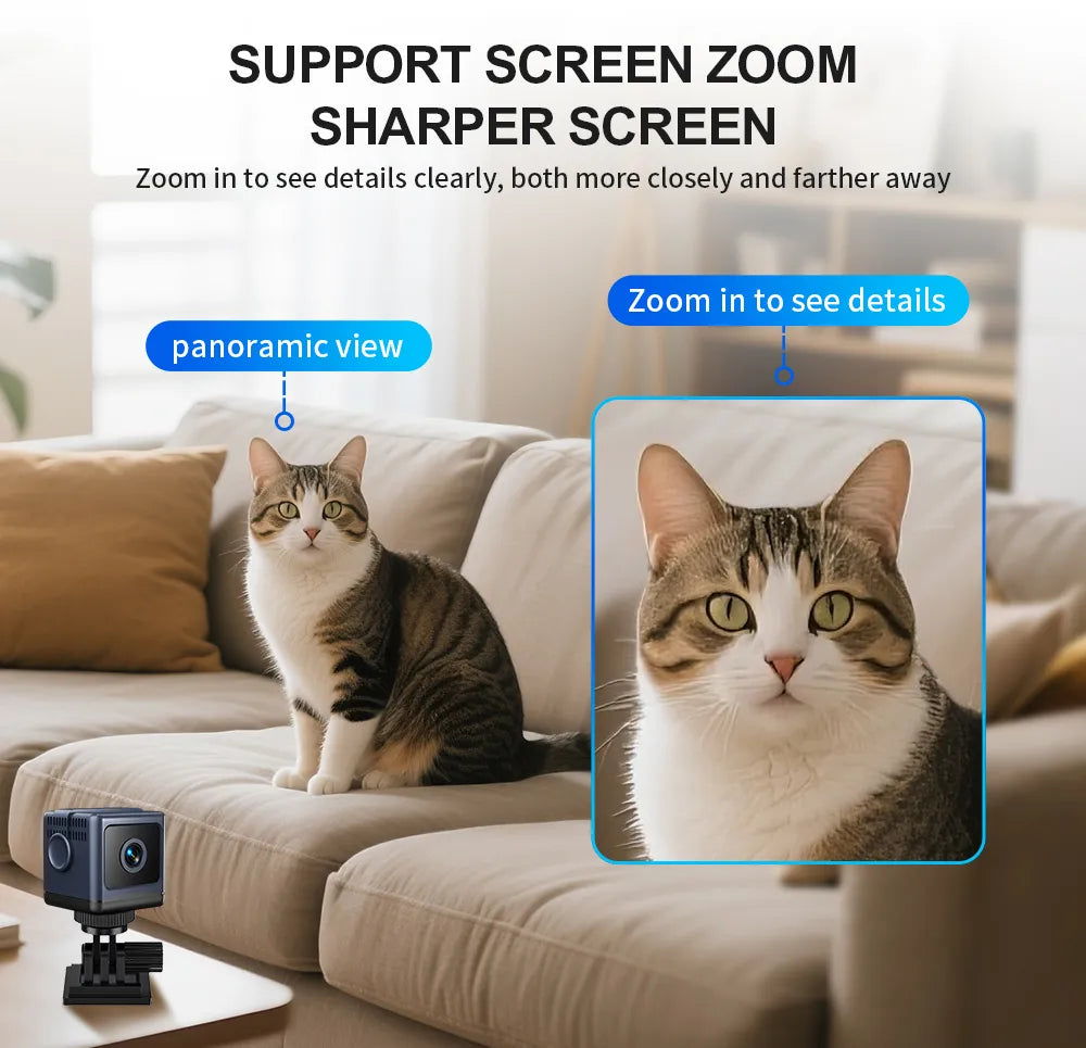 Smart WiFi Security Camera – 1080P HD, Night Vision, Motion Detection, Low Power