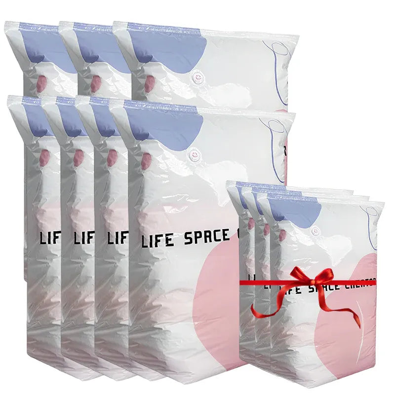 📦【4 items】 Large-Capacity Vacuum Bags – No Pump Needed! 💨✨