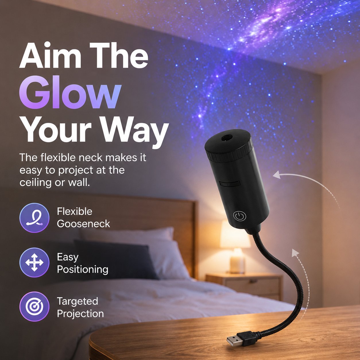 ✨ Plug-and-Play HD Star Projecto