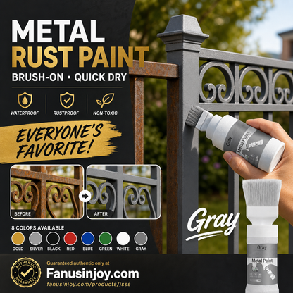 ✨New Arrival-🔥 BUY 1 GET 1 FREE (2 PCS)   🖌️Refresh paint surfaces in one simple spray!✨🏠Water-Based Metallic Silver Paint with Built-in Brush💥👍