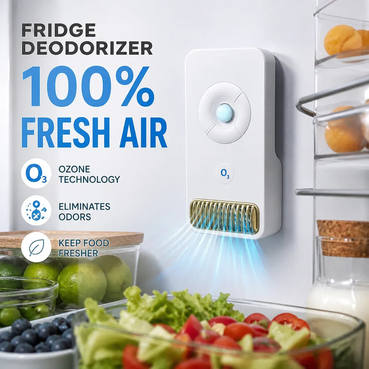 ⭐Electronic Refrigerator Odor Eliminator