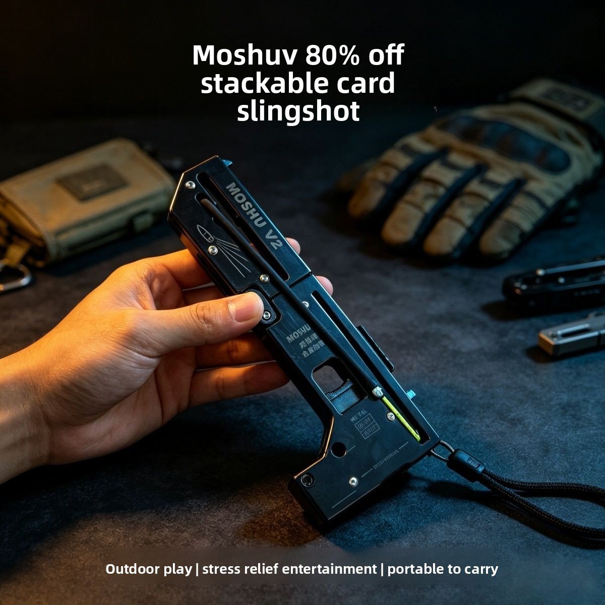 🔥Pocket EDC Foldable Metal Slingshot & Mechanical Gadget