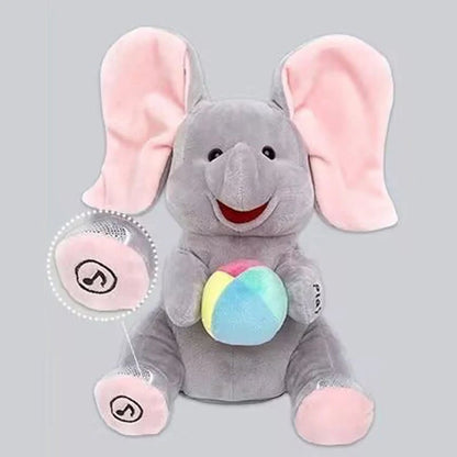 🎁Advanced AI companion doll🛒Cute Hide And Seek Elephant Plush Doll