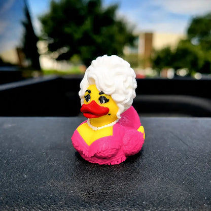 Dolly Duck - 3D Printed Collectible, Cute Desk & Car Decor🦆